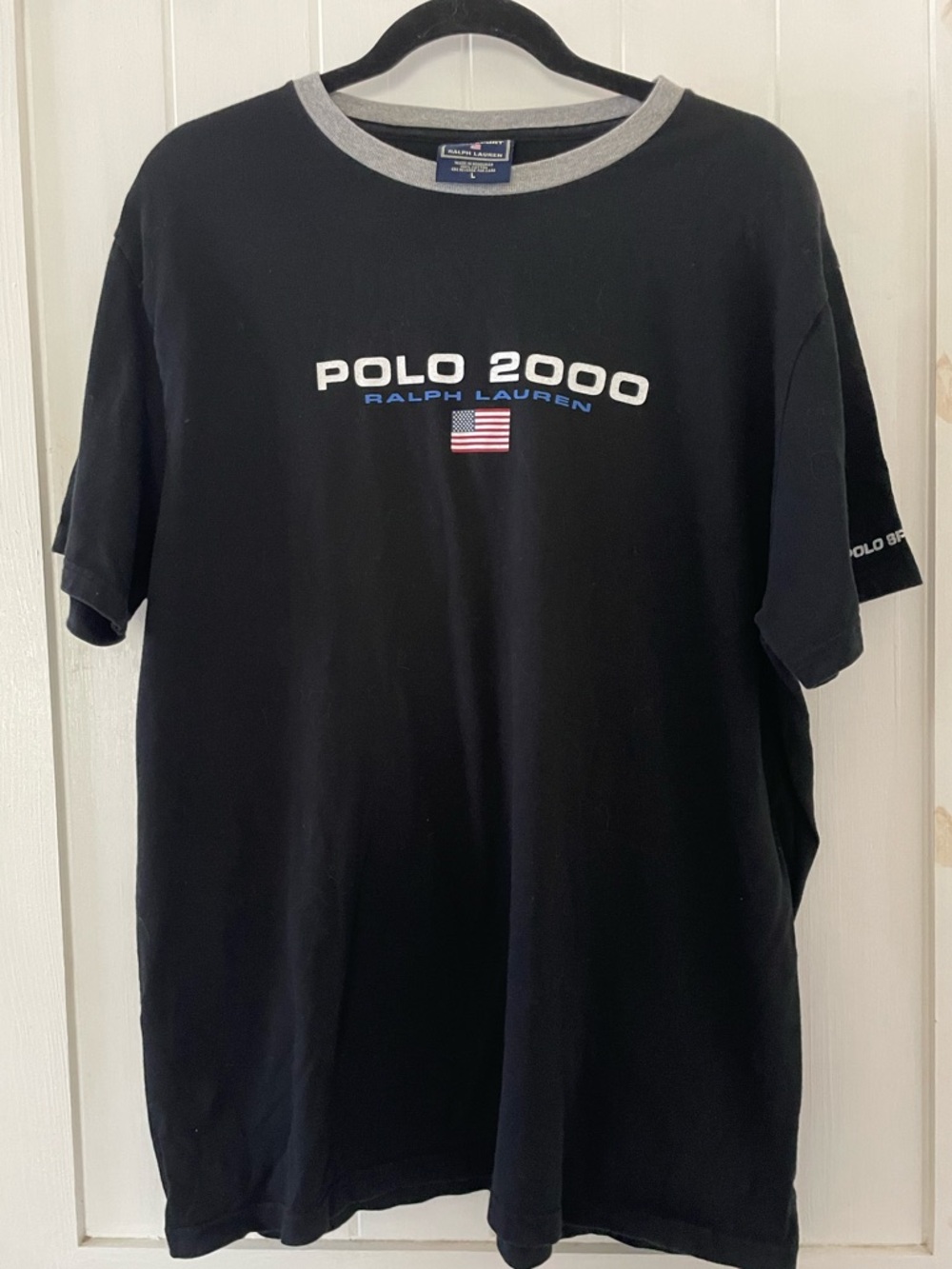 Vintage Ralph Lauren Polo Sport 2000 Black Crewneck T-Shirt men’s size L